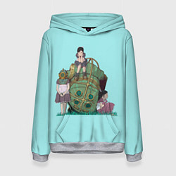 Толстовка-худи женская Сестрички ждут папочку, цвет: 3D-меланж