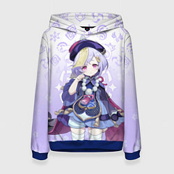 Толстовка-худи женская QIQI КИКИ ГЕНШИН ИМПАКТ ГЕРОИНЯ, цвет: 3D-синий