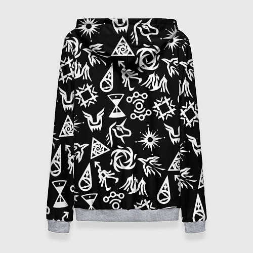 Женская толстовка EXO BAND SYMBOL PATTERN WHITE K-POP / 3D-Меланж – фото 2