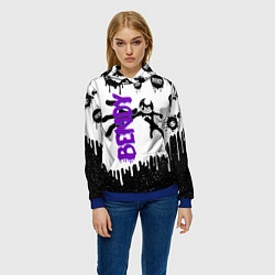 Толстовка-худи женская Бенди длинная рука Bendy, цвет: 3D-синий — фото 2