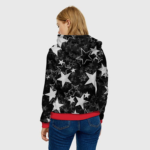 Женская толстовка HEART BENDY AND THE INK MACHINE / 3D-Красный – фото 4