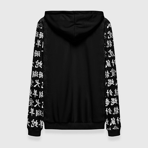 Женская толстовка TOKYO REVENGERS WALHALLA TEAM WHITE / 3D-Черный – фото 2