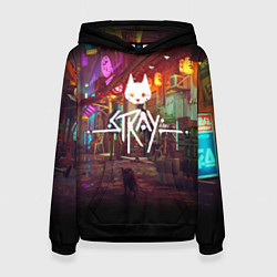 Толстовка-худи женская Stray: Poster, цвет: 3D-черный