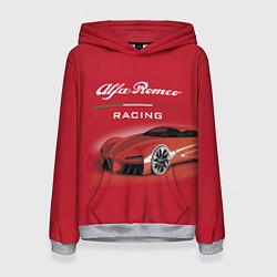 Толстовка-худи женская Alfa Romeo - red dream!, цвет: 3D-меланж