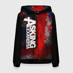 Толстовка-худи женская Asking Alexandria British, цвет: 3D-черный