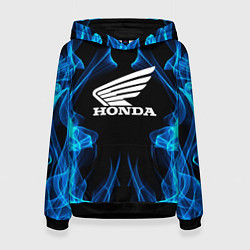 Толстовка-худи женская Honda Fire, цвет: 3D-черный