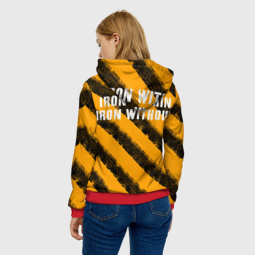 Женская толстовка Iron within, Iron without / 3D-Красный – фото 4
