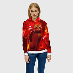 Толстовка-худи женская The Stray, цвет: 3D-белый — фото 2