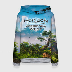 Толстовка-худи женская Horizon Forbidden West Хоризон Запретный Запад, цвет: 3D-меланж