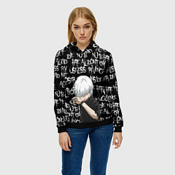 Толстовка-худи женская КАНЕКИ DEAD INSIDE, цвет: 3D-черный — фото 2