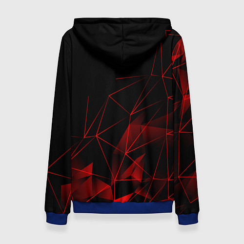 Женская толстовка Lamborghini Ламборгини геометрия / 3D-Синий – фото 2