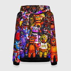 Толстовка-худи женская Fnaf UCN, цвет: 3D-черный