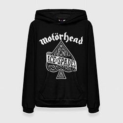 Толстовка-худи женская Motorhead Моторхед, цвет: 3D-черный