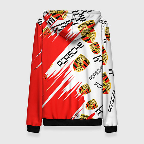 Женская толстовка Porsche sport / 3D-Черный – фото 2