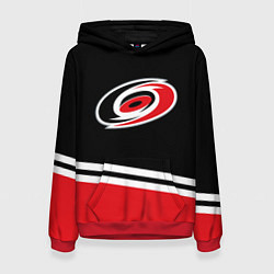 Толстовка-худи женская Carolina Hurricanes , Каролина Харрикейнз, цвет: 3D-красный