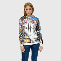 Толстовка-худи женская Hero of Lineage, цвет: 3D-белый — фото 2