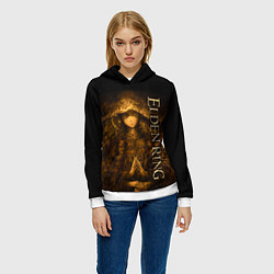 Толстовка-худи женская ELDEN RING - ЭЛДЕН РИНГ ЖЕНЩИНА, цвет: 3D-белый — фото 2