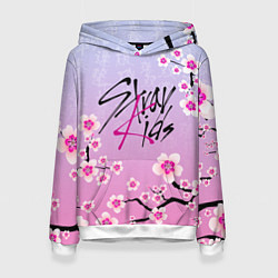 Женская толстовка Stray Kids цветы сакуры