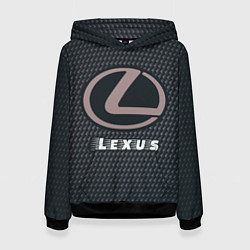 Толстовка-худи женская LEXUS Lexus - Карбон, цвет: 3D-черный