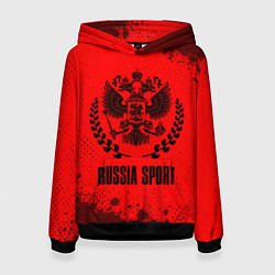 Женская толстовка RUSSIA - ГЕРБ Russia Sport Брызги