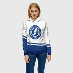 Толстовка-худи женская Tampa Bay Lightning NHL, цвет: 3D-синий — фото 2