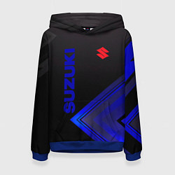 Толстовка-худи женская SUZUKI СУЗУКИ, цвет: 3D-синий