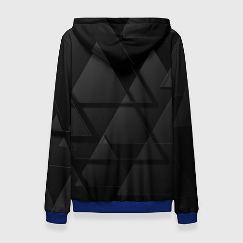 Женская толстовка Ford Форд Треугольники / 3D-Синий – фото 2