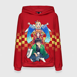 Толстовка-худи женская Фиро, Рафталия и Иватани, цвет: 3D-красный