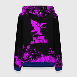 Толстовка-худи женская Black Sabbath metal, цвет: 3D-синий