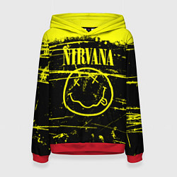 Толстовка-худи женская NIRVANA гранж, цвет: 3D-красный