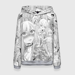 Толстовка-худи женская Marin Kitagawa: Pencil Art, цвет: 3D-меланж