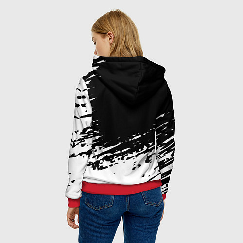 Женская толстовка LED ZEPPELIN ЛЕД ЗЕППЕЛИН / 3D-Красный – фото 4