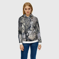 Толстовка-худи женская Climbing Extreme, цвет: 3D-белый — фото 2