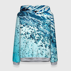 Толстовка-худи женская Wave Pacific ocean, цвет: 3D-меланж