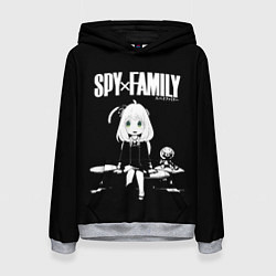 Толстовка-худи женская Аня Форджер Семья Шпиона Spy x Family, цвет: 3D-меланж