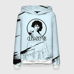 Толстовка-худи женская The doors музыкант, цвет: 3D-белый