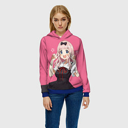 Толстовка-худи женская Чика на позитиве, цвет: 3D-синий — фото 2