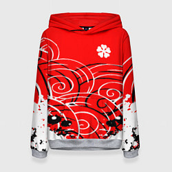 Толстовка-худи женская Чёрный клевер black clover Краски, цвет: 3D-меланж