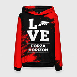 Толстовка-худи женская Forza Horizon Love Классика, цвет: 3D-черный