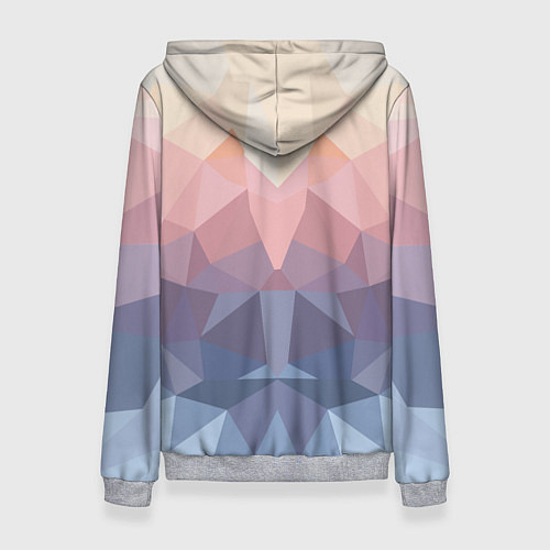 Женская толстовка Полигональная свежесть 2022 / 3D-Меланж – фото 2