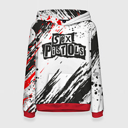 Толстовка-худи женская Sex Pistols Big Logo, цвет: 3D-красный