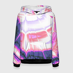 Толстовка-худи женская Тай-дай Абстракция Tie-Dye, цвет: 3D-черный