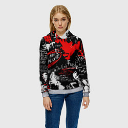 Толстовка-худи женская XXXTENTACION YOU ARE NOT ALONE, цвет: 3D-меланж — фото 2