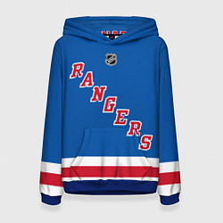 Толстовка-худи женская Артемий Панарин Rangers, цвет: 3D-синий