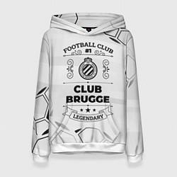 Толстовка-худи женская Club Brugge Football Club Number 1 Legendary, цвет: 3D-белый