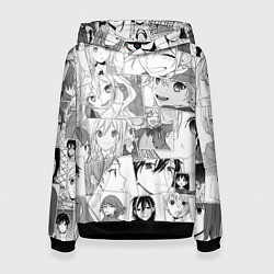 Толстовка-худи женская Horimiya pattern, цвет: 3D-черный