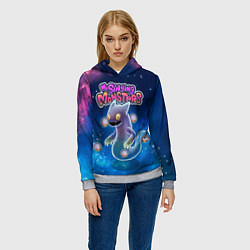Толстовка-худи женская My Singings monsters ВУЖАС GHAZT, цвет: 3D-меланж — фото 2