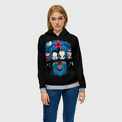 Толстовка-худи женская Stranger Things South Park, цвет: 3D-меланж — фото 2