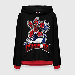 Толстовка-худи женская Hawkins Demodogs, цвет: 3D-красный