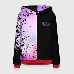 Толстовка-худи женская BLACKPINK HALF COLORS, цвет: 3D-красный